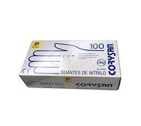 Corysan 301527 - Guantes de nitrilo, color azul, P