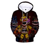 Cos-Animefly Sudadera con capucha con capucha para hombre y niña en 3D Five Nights at Freddy, Style 18, X-Large