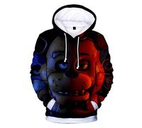 Cos-Animefly Sudadera con capucha de FNAF con diseño de Five Nights at Freddy para hombres y niñas, Style 9, XXS/S