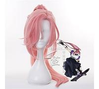 Cos Gift Cos Gift 80cm Anime SK8 the Infinity Cherry Blossom Peluca Cosplay Pelucas de Cosplay Pelo Largo Rosa Cabello Halloween 1:1 Pelucas Gorra