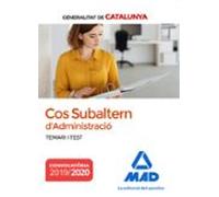 Cos Subaltern D´Administració De La Generalitat De Catalunya. Temari I Test