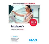 COS SUBALTERN DE L´AJUNTAMENT DE BARCELONA - TEMARI 1 I TEST 2025