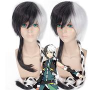 cos wig vocaloid lezheng dragon teeth black and white Tai Chi China tooth sound anime wig 317