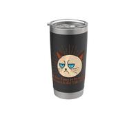 Cosa divertida para hacer en la mañana es no hablar conmigo Divertido introvertido Vaso térmico de acero inoxidable de doble pared