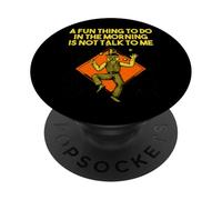 Cosa Divertida Que Hacer en la mañana no es Hablar Conmigo Divertido introvertido PopSockets PopGrip Adhesivo