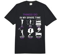 Cosa Que Hago en mi Tiempo Libre Dancing Enthusiast Dancing Lover Comfort Colors Adult Heavyweight T-Shirt