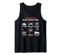 Cosa Que Hago en mi Tiempo Libre Entusiasta de la Cocina Amante de la Cocina Camiseta sin Mangas