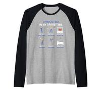 Cosa Que Hago en mi Tiempo Libre: Entusiasta de la construcción Camiseta Manga Raglan
