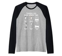 Cosa Que Hago en mi Tiempo Libre: Entusiasta de la Medicina, Medicina Camiseta Manga Raglan