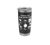 Cosa que hago en mi tiempo libre: Entusiasta de las cabras, amante de las cabras Vaso térmico de acero inoxidable de doble pared