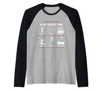 Cosa Que Hago en mi Tiempo Libre: Entusiasta del Voleibol de Playa Camiseta Manga Raglan