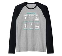 Cosa Que Hago en mi Tiempo Libre: Entusiasta del Voleibol de Playa Camiseta Manga Raglan