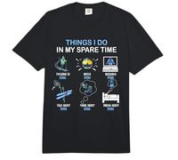Cosa Que Hago en mi Tiempo Libre Esquiador Divertido Entusiasta del esquí Comfort Colors Adult Heavyweight T-Shirt