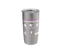 Cosa que hago en mi tiempo libre Parkour Parkour Parkour divertido Vaso térmico de acero inoxidable de doble pared