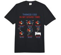 Cosa Que Hago en mi Tiempo Libre Ping Pong Entusiasta Divertido Comfort Colors Adult Heavyweight T-Shirt