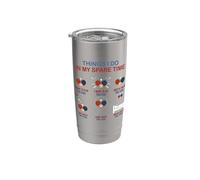 Cosa que hago en mi tiempo libre Ping Pong Entusiasta Divertido Vaso térmico de acero inoxidable de doble pared