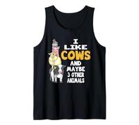 Cosas agrícolas para Hombres como Vacas y Tal Vez 3 Animales Agricultor Camiseta sin Mangas