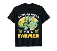 Cosas de Agricultura para Hombres Vive mi sueño Soy Agricultor Camiseta