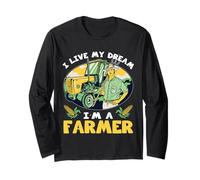 Cosas de Agricultura para Hombres Vive mi sueño Soy Agricultor Manga Larga