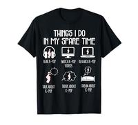 Cosas de Kpop que hago en mi tiempo libre Mercancía divertida de K-Pop Camiseta