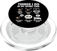 Cosas Divertidas Que Hago en mi Tiempo Libre Cabras Granja Animal PopSockets PopGrip para MagSafe