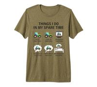 Cosas Divertidas Que Hago en mi Tiempo Libre Tractores Agricultura agrícola Camiseta Premium