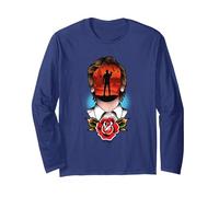 Cosas extrañas Henry Creel Vecna One Rose Tatuaje Manga Larga, Unisex para Adultos, Azul Marino, S