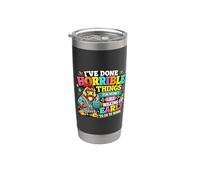 Cosas horribles divertidas por dinero Trabajo diario Grind Humor Vaso térmico de acero inoxidable de doble pared