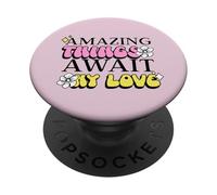 Cosas increíbles esperan mi Amor (Declaración de Esperanza Positiva) PopSockets PopGrip Adhesivo