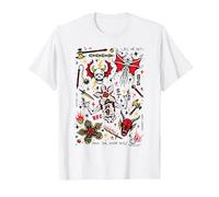 Cosas más extrañas Hellfire Club Camiseta, Hombre, Blanco, 6XL