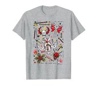 Cosas más extrañas Hellfire Club Camiseta, Hombre, Gris Jaspeado, S