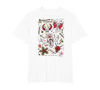 Cosas más extrañas Hellfire Club Camiseta, Hombre Tallas Grandes, Blanco, 5X Alto