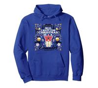 Cosas más extrañas Todo lo Que Quiero para Navidad es un demodog Sudadera con Capucha, Unisex para Adultos, Azul Real, M