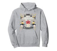Cosas más extrañas Todo lo Que Quiero para Navidad es un demodog Sudadera con Capucha, Unisex para Adultos, Gris Jaspeado, XL