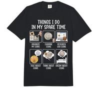 Cosas Que Hacer en mi Tiempo Libre Monedas Monedas Comfort Colors Adult Heavyweight T-Shirt