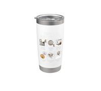 Cosas que hacer en mi tiempo libre Monedas Monedas Vaso térmico de acero inoxidable de doble pared