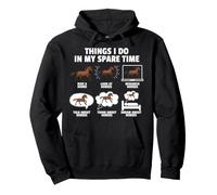 Cosas Que Hago en mi Tiempo Libre a Caballo Sudadera con Capucha