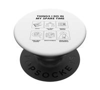 Cosas Que Hago en mi Tiempo Libre - Amante del Arte PopSockets PopGrip Adhesivo