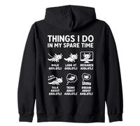 Cosas Que Hago en mi Tiempo Libre Axolotl Funny Hobby Sudadera con Capucha