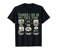 Cosas Que Hago en mi Tiempo Libre BBQ Smoker Grill Camiseta
