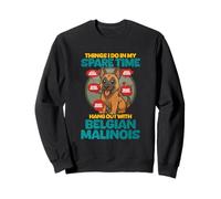 Cosas que hago en mi tiempo libre Belgian Malinois Sudadera