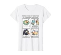 Cosas Que Hago en mi Tiempo Libre Bulldog francés Meme Perro Mamá Camiseta gráfica económica, Mujer, Blanco, XS