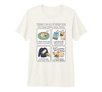 Cosas Que Hago en mi Tiempo Libre Bulldog francés Meme Perro Mamá Camiseta Premium