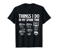 Cosas Que Hago en mi Tiempo Libre - Coche de Carreras Muscle Car Guy Camiseta