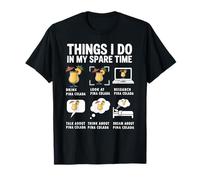 Cosas que hago en mi tiempo libre Cóctel divertido de piña colada Camiseta