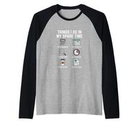 Cosas Que Hago en mi Tiempo Libre Contabilidad Finanzas Contador Camiseta Manga Raglan