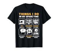 Cosas Que Hago en mi Tiempo Libre Costurera Quilting Camiseta