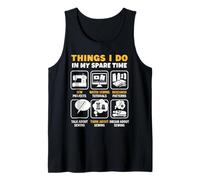 Cosas Que Hago en mi Tiempo Libre Costurera Quilting Camiseta sin Mangas