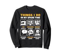Cosas Que Hago en mi Tiempo Libre Costurera Quilting Sudadera