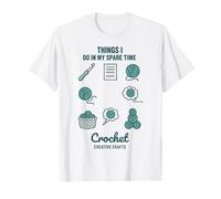 Cosas Que Hago en mi Tiempo Libre Crochet Creative Crafts Camiseta